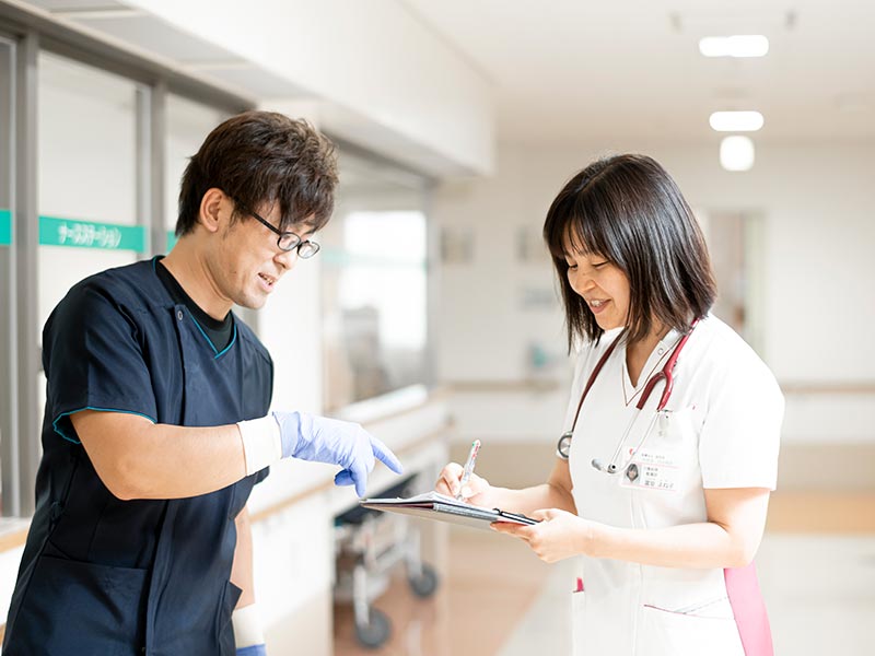 院内には託児所も。女性も働きやすい！